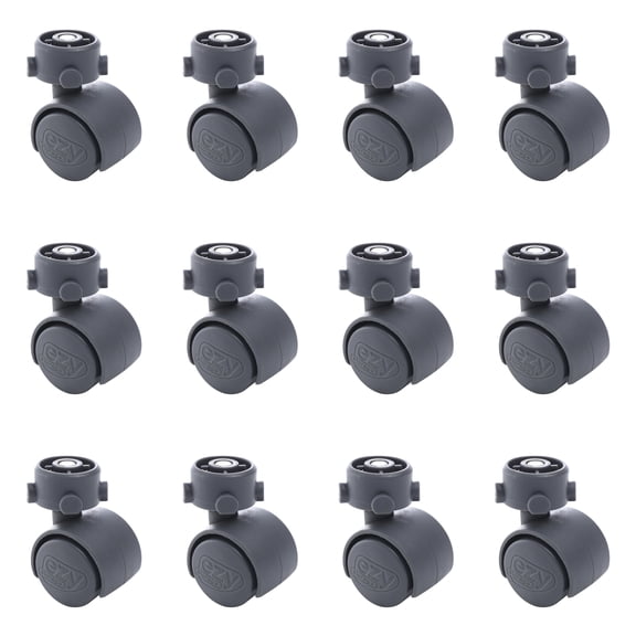 12 Pack Ezy Storage Castor Wheels for Solutions Plus Totes