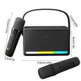 Portable Outdoor Karaoke Speaker Mini Wireless Microphone Home Sing