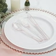 thumbnail image 4 of Efavormart 75 Pack Rose Gold 7" Disposable Plastic Cutlery Set Glitter Sprinkled Design Disposable Flatware, 4 of 5