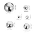 thumbnail image 3 of 10 Uds. De media bola reflectante de acero inoxidable para jardín, semiesfera para estanque, medias bolas, medio globo flotante, 3 of 7