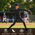 thumbnail image 3 of LANBAOSI Kids Boys Thermal Underwear Set Long Johns Base Layers Set Size L, 3 of 8