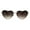 Brown, variant on Womens Luxury Rimless Flat Panel Valentine Heart Sunglasses Red