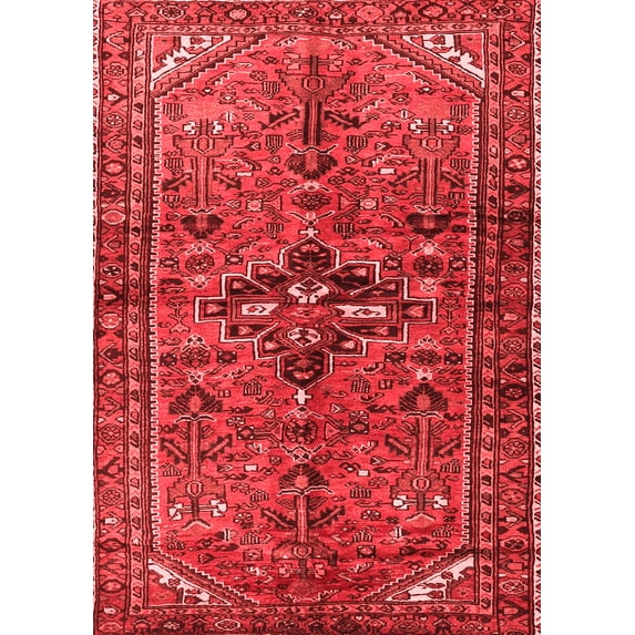 Ahgly Company Indoor Rectangle Persian Red Traditional Area Rugs, 4' x 6'