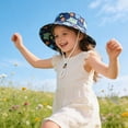 thumbnail image 2 of Kogui Baby Sun Hats Girl Kids Ponytail Sun Hat Wide Brim UV Protection for Girls Beach Bucket Cap 3T 7T (Light Pink,3-7 Years), 2 of 9