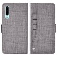thumbnail image 4 of Huawei P30 Lite Wallet Case Huawei P30 Lite Cover Premium PU Leather Folio Flip Notebook Cover Vogue Business with Credit Slots Wallet Case for Huawei P30 Lite - Gray, 4 of 5