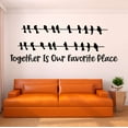 thumbnail image 2 of Family Together is our favorite Place Beautiful Animals Wall Decal Decoration Family Love Quote Design for Family Room Decor Lasts Years and Easily Removable - Size: 40 In(W) x 16 In(H), 2 of 5