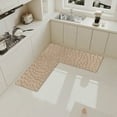 thumbnail image 7 of PONPRNGY Washable Corner Kitchen Mat, L Shape Rug for Island Table, Super Absorption Velvet Rugs for Floor, Skid Free Right/Left Corner Rug for Door, Bathroom, Living room, 7 of 7
