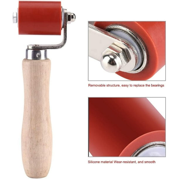 Rodillo de costura de silicona, herramienta de soldadura de PVC para techos de rodillo de silicona profesional de alta temperatura, 40 mm 1 pieza