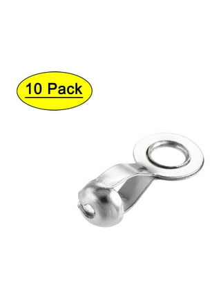 20-50PC 304 Stainless Steel Ball Chain Connectors Pull Loop Double Ring  Style Link Loop Connection for Craft and Jewelry Making
