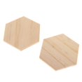 thumbnail image 3 of Posavasos De Natural, Posavasos De Sin Acabar, Rebanadas De Formas Hexagonales Para Bebidas, Vino / Copas / Artesanía D Macarena Piezas de artesanía de madera, 3 of 7