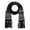Black, variant on CTM Heavy Knit Winter Pattern Scarf (Men)
