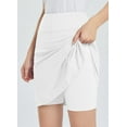 thumbnail image 5 of BALEAF Women's Knee Lengh Skorts Skirts Casual Athletic Long Golf Skorts Sports with Pockets White S, 5 of 7