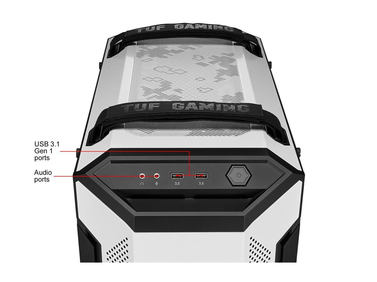 ASUS TUFGAMINGGT501W TUF Gaming GT501 Mid-Tower Case (White)