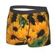 thumbnail image 2 of Wukai Sunflowers 7 Print Men’s Underwear Breathable Boxer Briefs,&nbsp;Moisture Wicking & Breathable-Small, 2 of 7