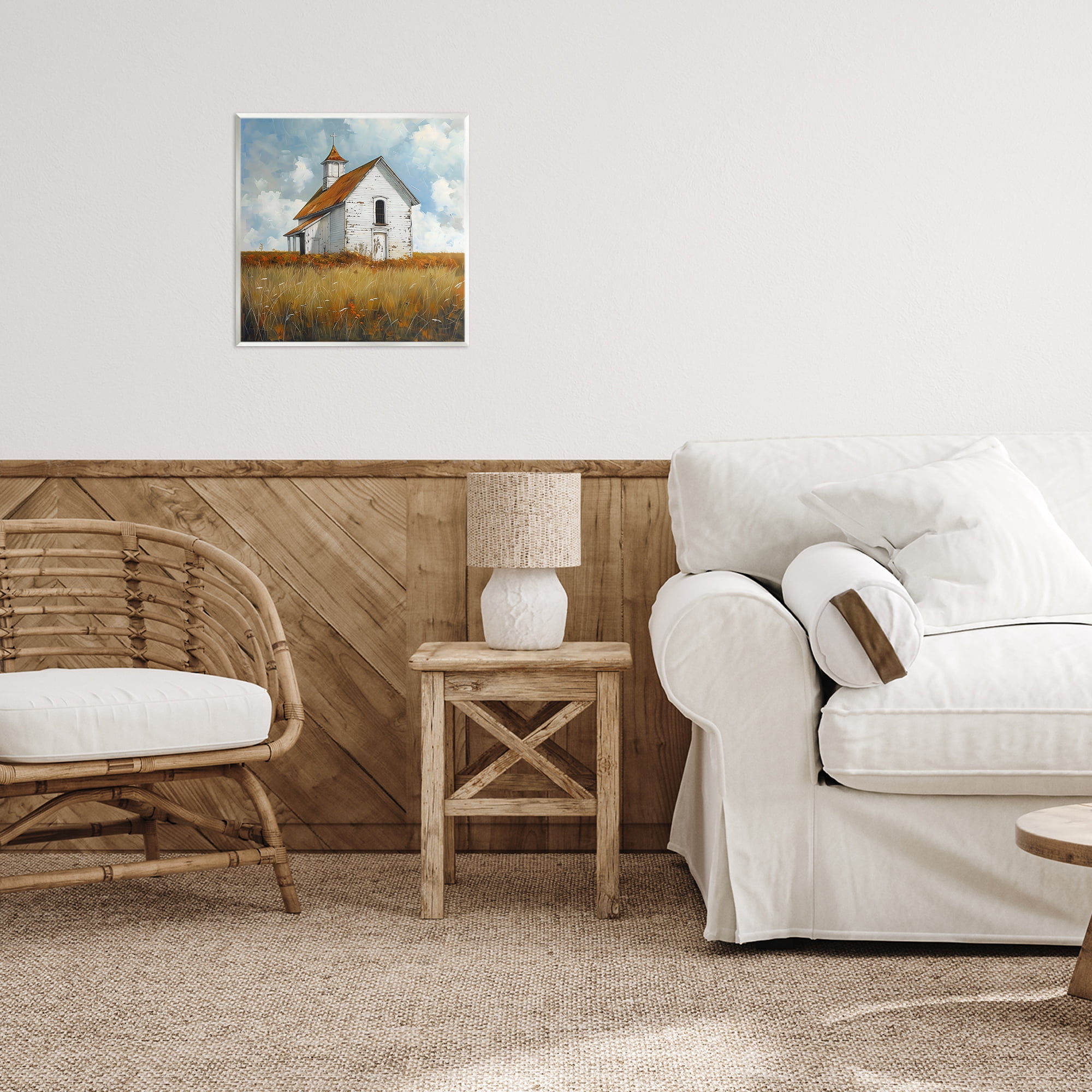Stupell Industries Rustic Church in Field Wall Plaque Art, design by Creative Studio