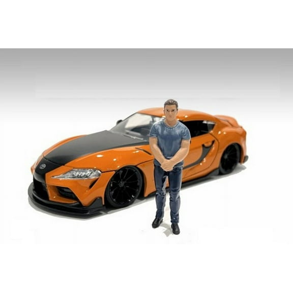 Car Meet 3 Figure 4, Blue - American Diorama 76329 - 1/18 scale Figurine - Diorama Accessory