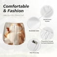 thumbnail image 4 of Balery Relaxing Cat With Tea Pantalones cortos deportivos para mujer con forro y dos bolsillos, elásticos, para entrenamiento, gimnasio, yoga-X-Large, 4 of 7
