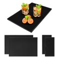 thumbnail image 1 of LYRAXE Tapete para Barra, Estera de Barra, Alfombrillas Antideslizantes Resistentes al Calor, Alfombrillas de Bar, para Bartender, Bartops, Caf&eacute;s, Restaurantes (negro-4pcs), 1 of 7