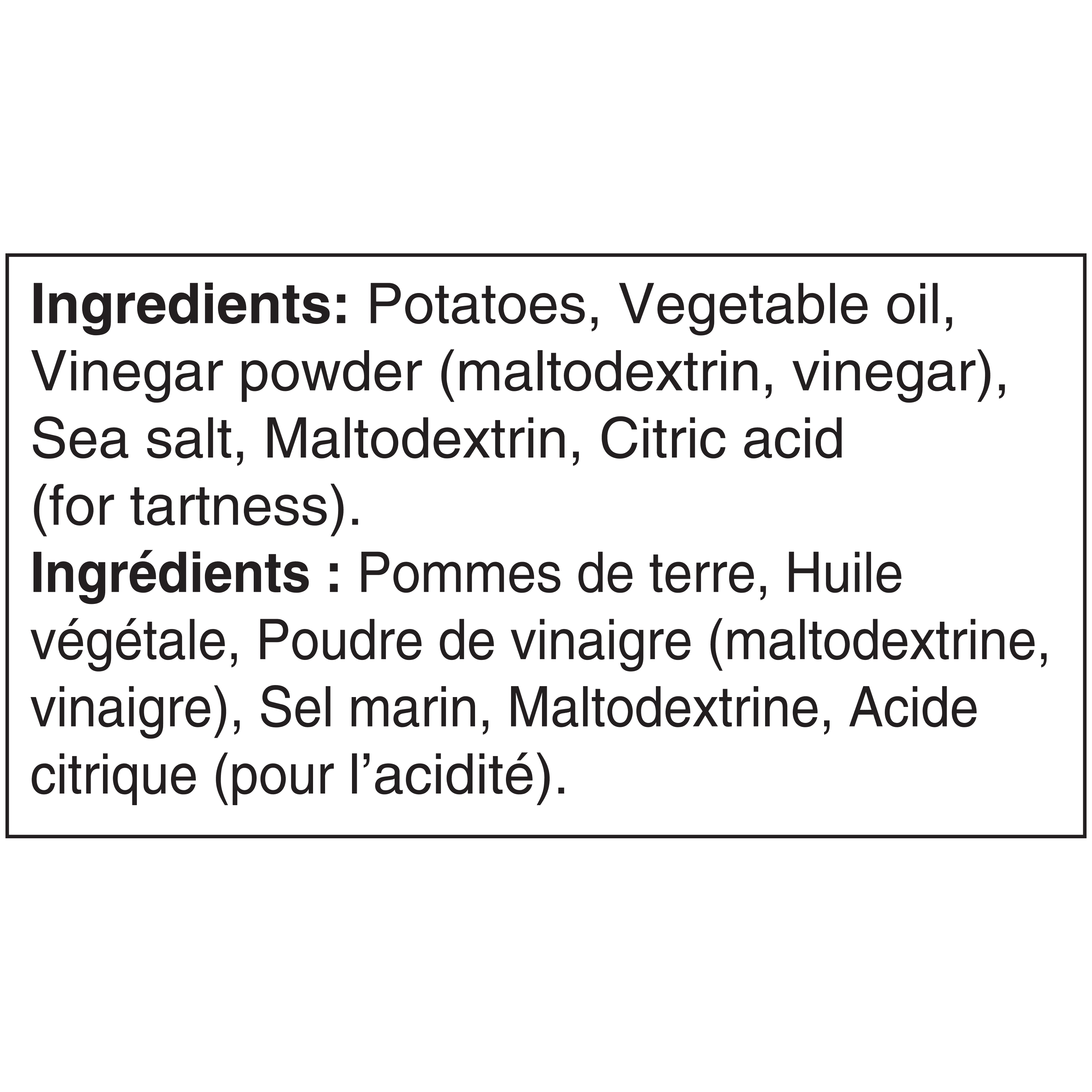 Kettle Croustilles Sel Marin et Vinaigre