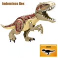 thumbnail image 4 of Figura de dinosaurio jurásico de gran tamaño Tyrannosaurus Rex IndoRaptor Triceratops, juguete de bloques de construcción, regalo, 4 of 4
