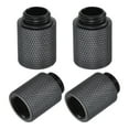 thumbnail image 1 of Unique Bargains Male to Female Extender Fitting G1/4 x 20mm for Computer Water Cooling System Black 4pcs, 1 of 5