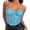 Blue, variant on Women's Tank Tops Camisole Wrapped Sling Solid Corset Lace Chest Color Blouse Undershirt