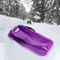 thumbnail image 3 of Almencla Luge de Toboggan Robuste pour Enfants Traîneau Traîneau avec Frein Corde de Traction Trou Hiver, 3 of 8