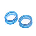 thumbnail image 4 of Tijera de Peluquero Sunnimix Silicona Agarre de Pet Grooming Shear Azul Inserciones de anillos de dedo, 4 of 8