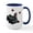 White/Navy Inside, variant on CafePress - Black Frenchie Ladybug Mugs - 15 oz Ceramic Large White Novelty Mug