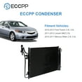 thumbnail image 5 of ECCPP Auto Parts Air Conditioning A/C AC Condenser Aluminum A/C AC Condenser Replacement Radiator for CU3786 2010-2012 F-ord Fusion 2011-2012 Lincoln MKZ 2010 2011 M-ercury Milan 3786, 5 of 5