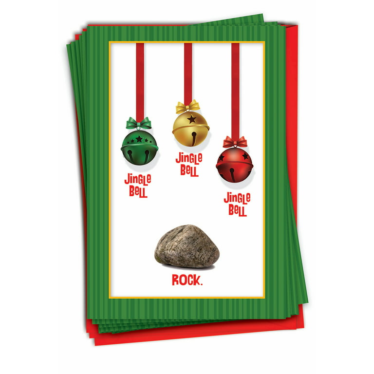 Jingle Bell Rock Box of 12 Funny Christmas Cards