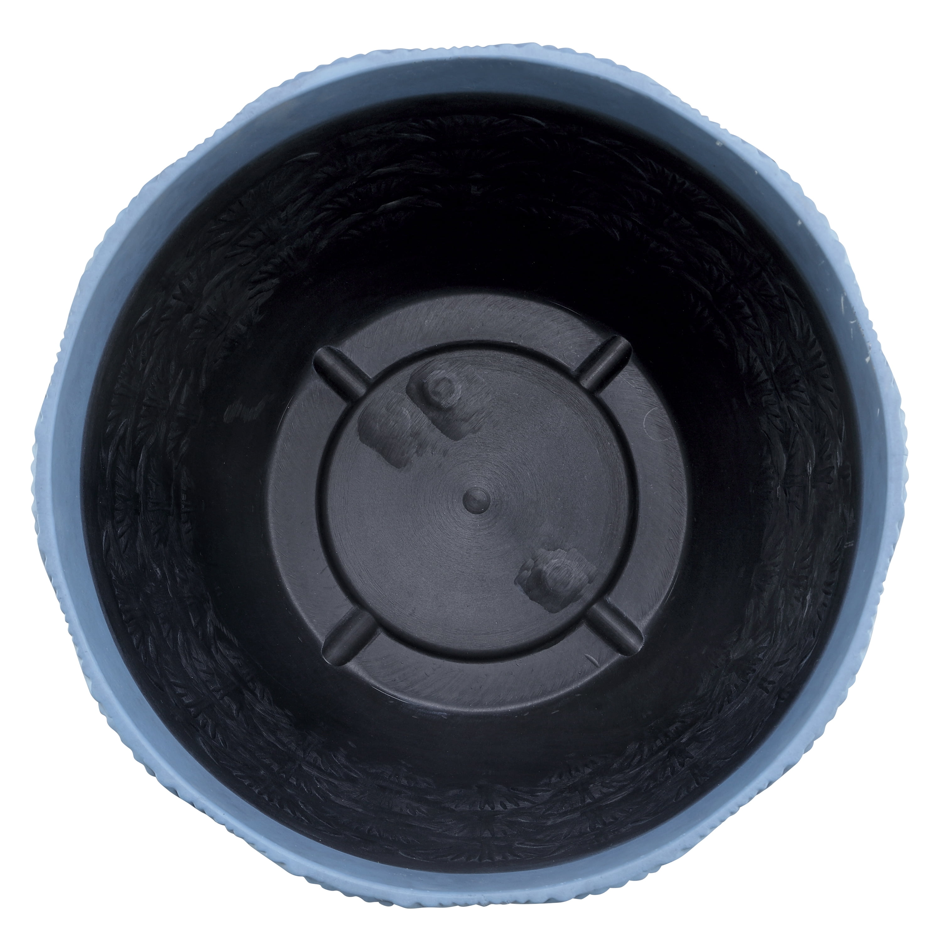 Mainstays Isla 12" x 12" x 9" Round Blue Paradise Plastic Planter