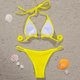 thumbnail image 4 of Bikini brillante para mujer Micro Sexy String Traje de baño de dos piezas Tanga femenina Traje de baño Zhivalor BST3006001-2, 4 of 5