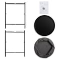thumbnail image 3 of Round Black Coffee Table for Living Room with Storage Basket, 3 of 4