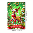 thumbnail image 7 of 1 piece, double-sided Christmas Garden flag - 2D flat Christmas tree and reindeer pattern design, winter outdoor decoration, perfect for courtyard, lawn and outdoor decoration, garden decoration, par, 7 of 7