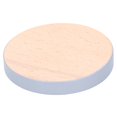 thumbnail image 3 of Round Wood Coaster Placemat Round Heat Resistant Drink Mat Cup Pad for Home KitchenGray, 3 of 13
