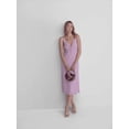 thumbnail image 6 of Scoop Women's Chain Top Handle Satin Mini Handbag, Orchid, 6 of 7