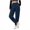 Navy, variant on GigrtiJin Women's Fall Winter Sweatpants Baggy Casual Cuffed Sweatpants Elastic High Waisted Joggers Pants with Pockets