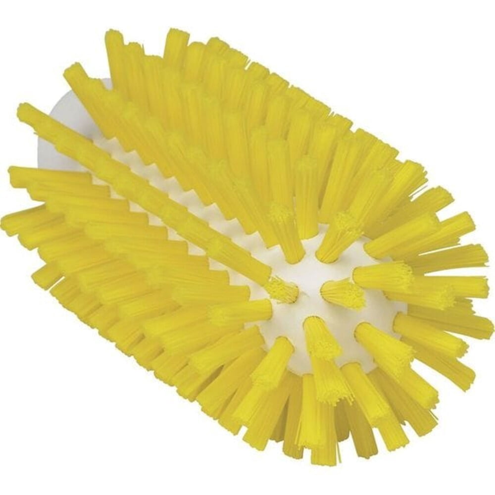 2 3/8 in W Tube and Pipe Brush, Stiff, Not Applicable L Handle, 5 1/2 in L Brush, Yellow