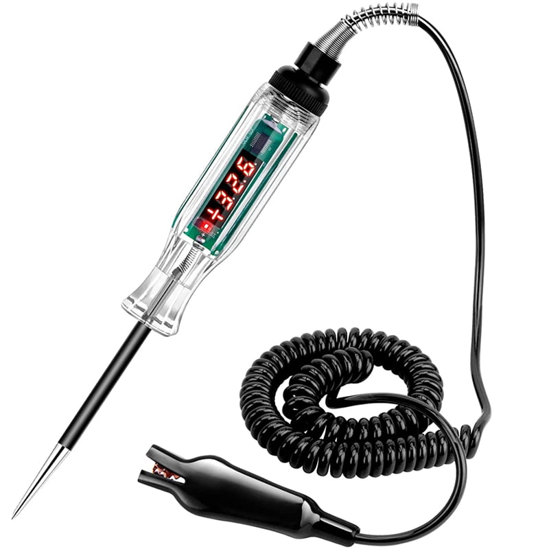 372V Digital Automotive LED Circuit Tester, Test Light with Voltmeter