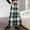#10Green, variant on No Boundaries Womens Flannel Plaid Long Skirts High Waist A Line Flared Pleated Casual Maxi Skirt Dress with Pockets
