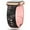 Black+Pink, variant on Floral Band Compatible with Apple Watch Women 42(Series 1/2/3)/44/45/46/49mm, Engraved Cute Flower Silicone Dressy Strap for iWatch Series 10 9 8 7 6 5 4 3 2 1 SE Ultra, Lavender+Light Purple