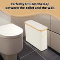 thumbnail image 3 of Vicyak Toilet Paper Organizer Basket with Lid and Handle, 3 of 9