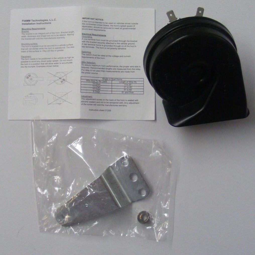 FIAMM Compact Electric Trumpet Boat Horn 6 amps 12 volt 7227522