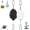 Black+White, variant on Upgraded Heavy Duty Retractable Plant Hanger,Plant Pulleys for Hanging Plants with Auto Lock,Adjustable Hook for Garden Baskets Pots,Birds Feeder