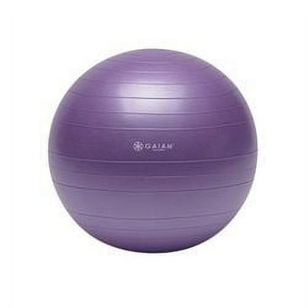UPC: 0018713519801 | Gaiam Total Body Balance Ball Kit Purple 55cm