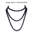 thumbnail image 4 of Qarigey Collar de perlas, joyería estética, suéter personalizado único, accesorios para mujer, decoraciones de boda, collares en capas para mujer Ropa, zapatos y accesorios Miscelánea Negro, 4 of 6