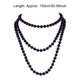 thumbnail image 3 of Sonducket Collar de perlas, joyería estética, suéter personalizado único, accesorios para mujer, decoraciones de boda, collares en capas para mujer Ropa, zapatos y accesorios Miscelánea Negro, 3 of 6