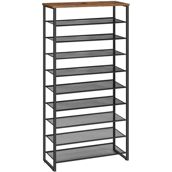 HOOBRO Shoe Rack 10 Tiers Storage Organizer for 36 Pairs Shoes Hallway Entryway BF107XJ01