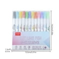 thumbnail image 5 of JGJJUGN 12 Color Dual-Line Outline Marker Set 2MM Fine Tip Highlighters for Art, Drawing, Scrapbooking, and DIY Projects, Washable Paint Markers, 5 of 7